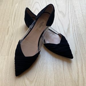 Valentino suede flat with dust bag